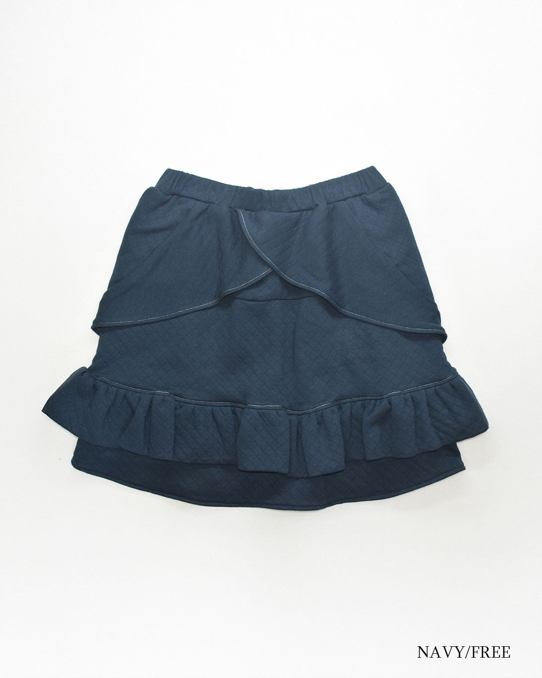 【前金30%】26AWPRE-GRAPHIC QUILTED RUFFLE SKIRT