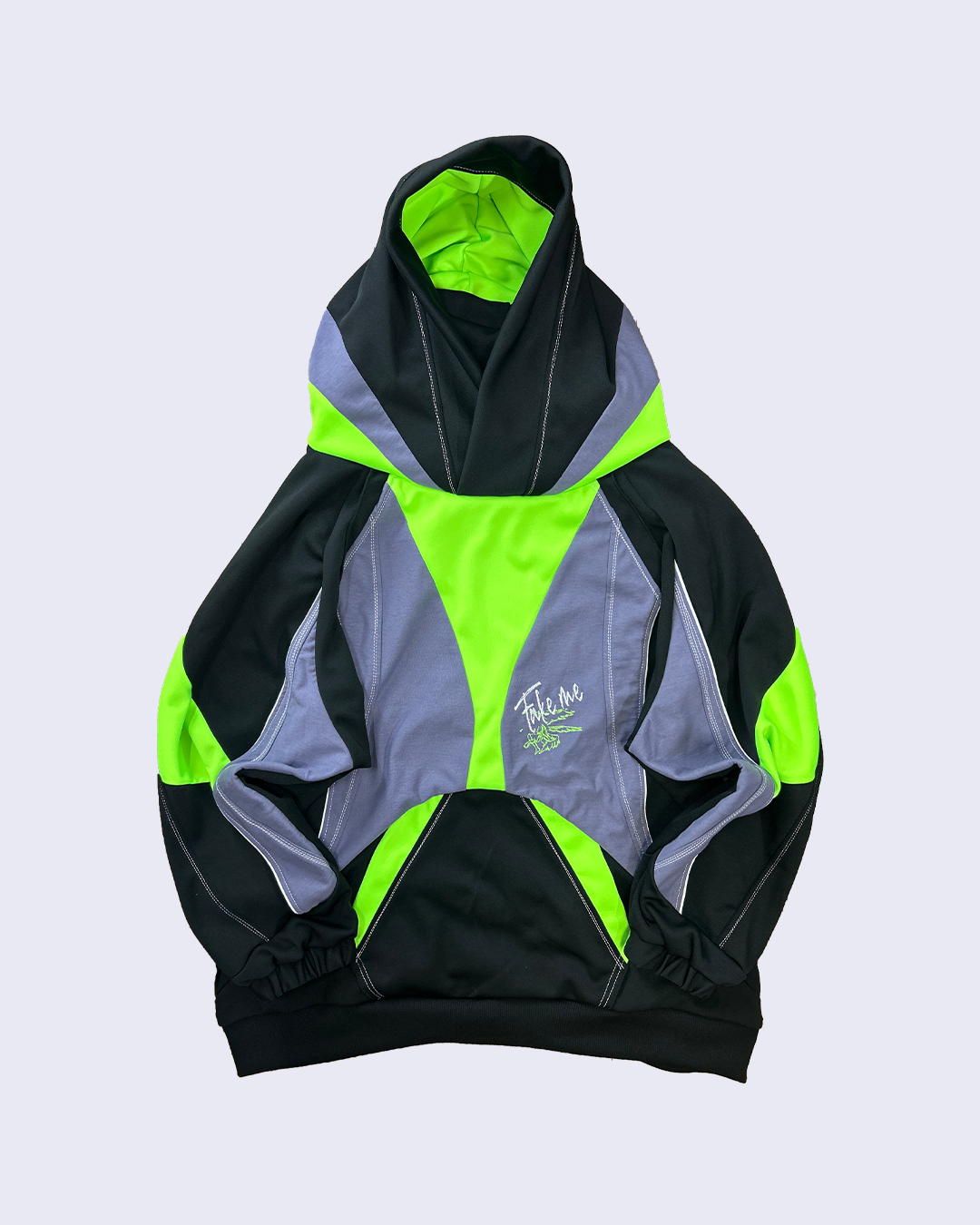 Surya Big Cross Hoodie-Black-
