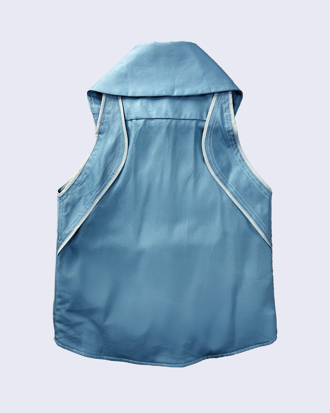 Palvia Big Collar Shirt-Gray-