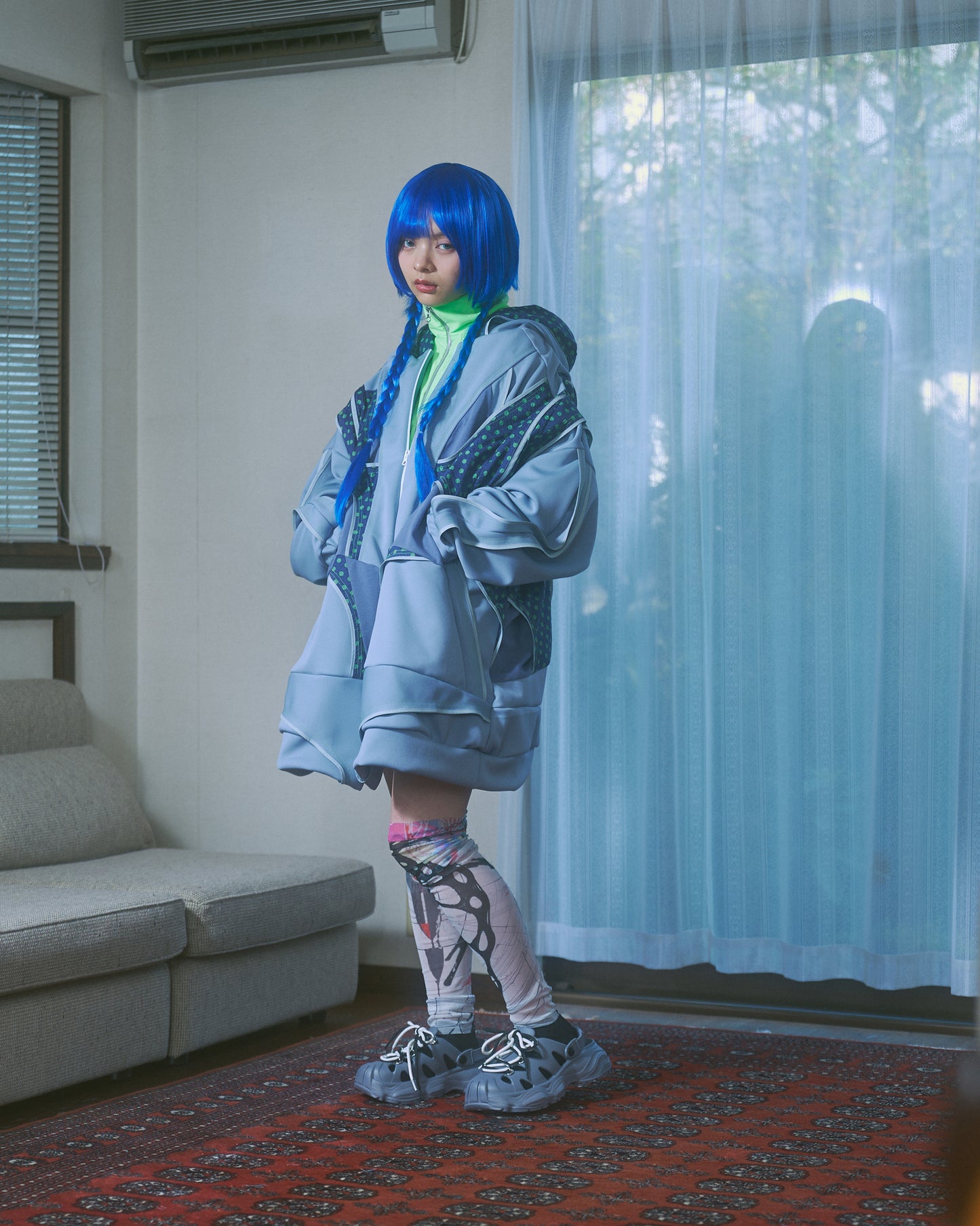 Valkyrie Big Hoodie-Gray-