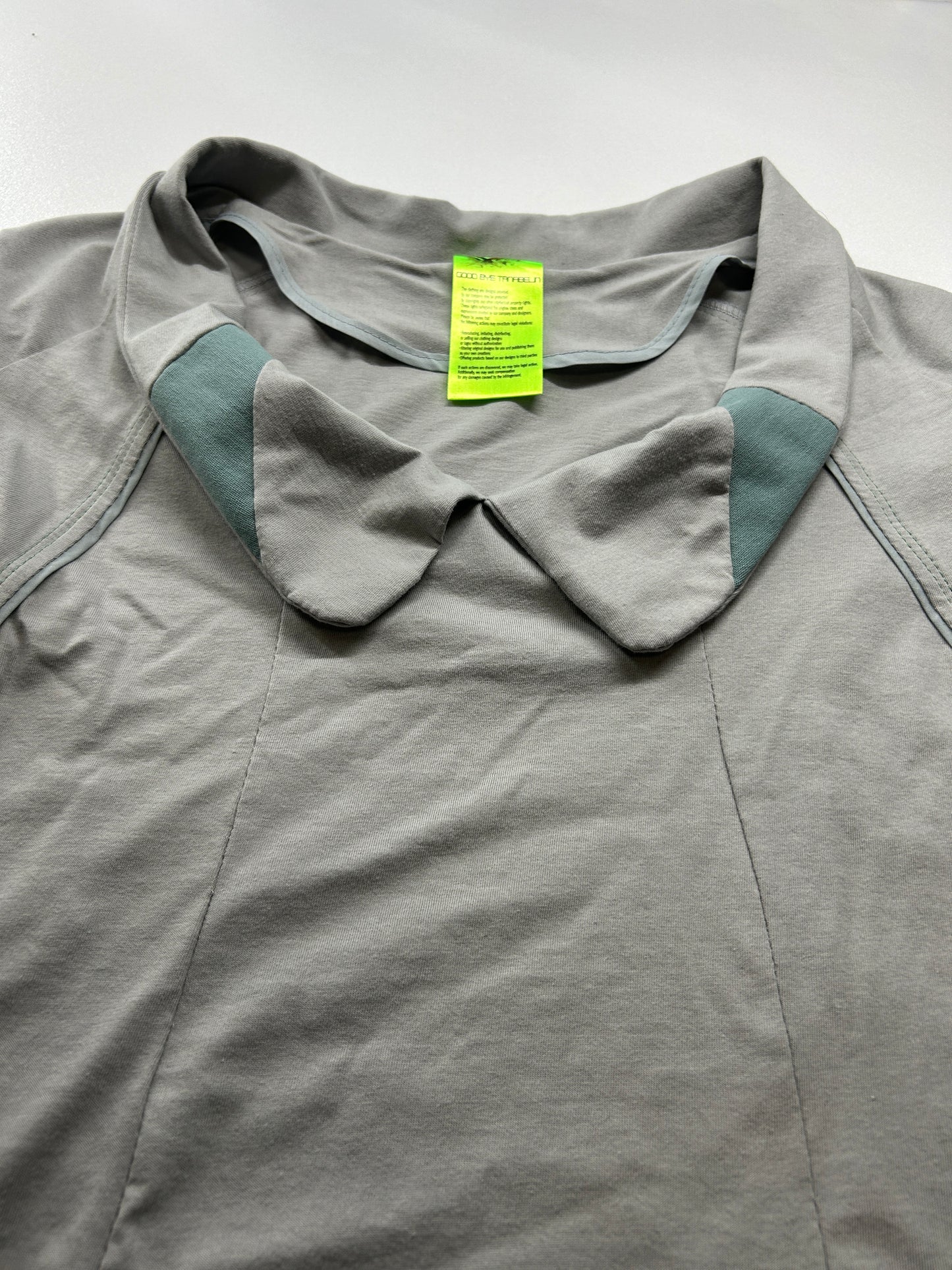 Over Cowl Neck Top-Gray-