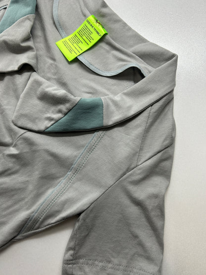 Over Cowl Neck Top-Gray-