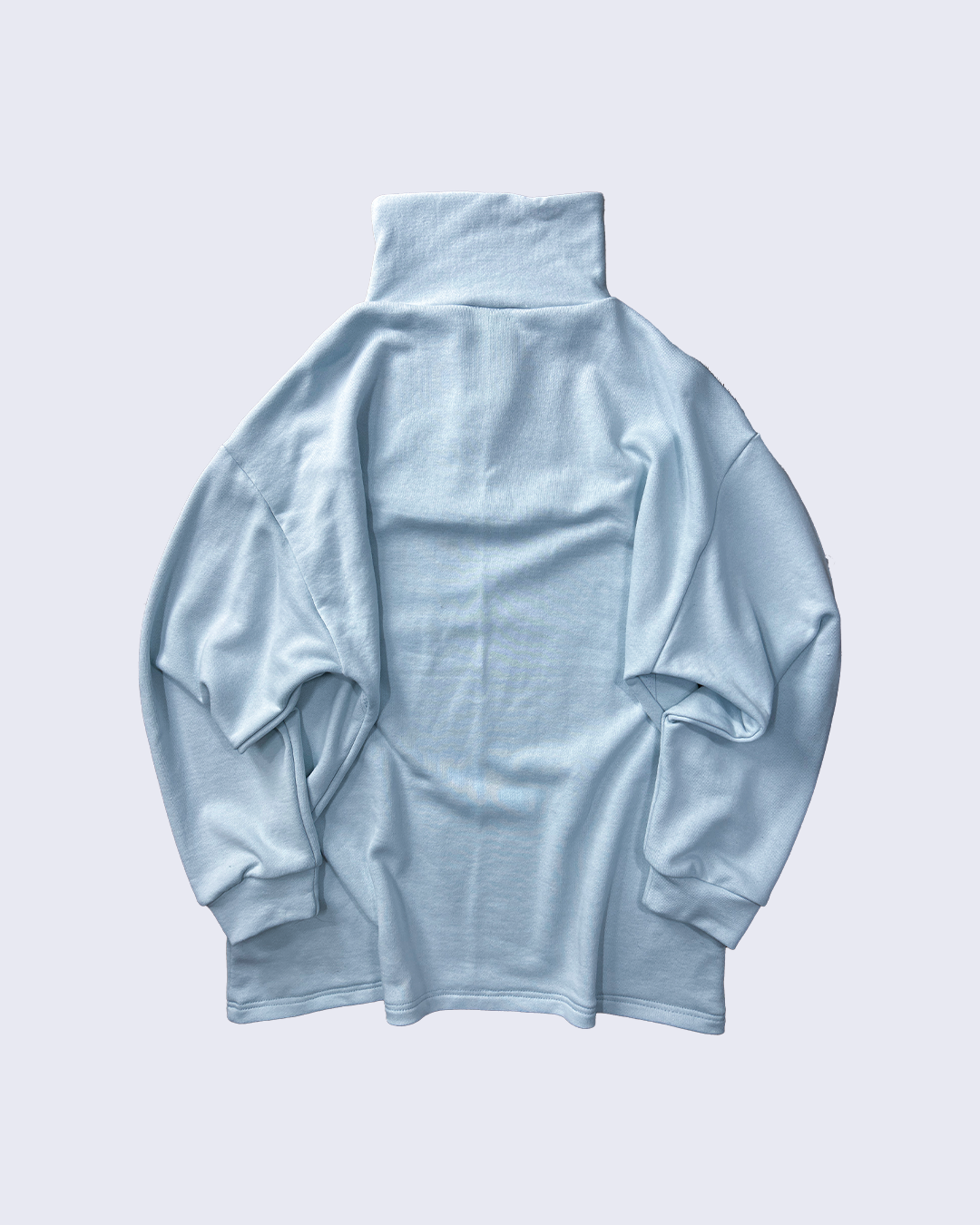 25AW Half-zip print sweat  Memory: Kissing girls-LightBlue-
