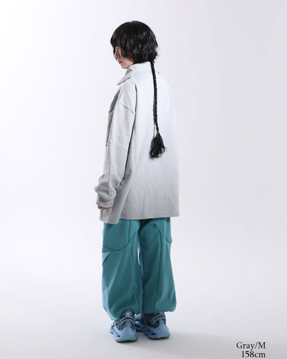 Half-Zip Print Sweat  Memory: Kissing Girls