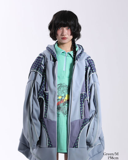 Half-Zip Print Sweat  Memory: Kissing Girls