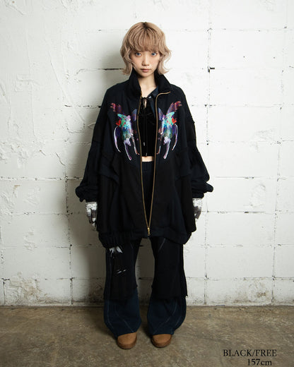 26AWPRE-ORBIT SURYA OVERSIZED ZIP SWEAT JACKET