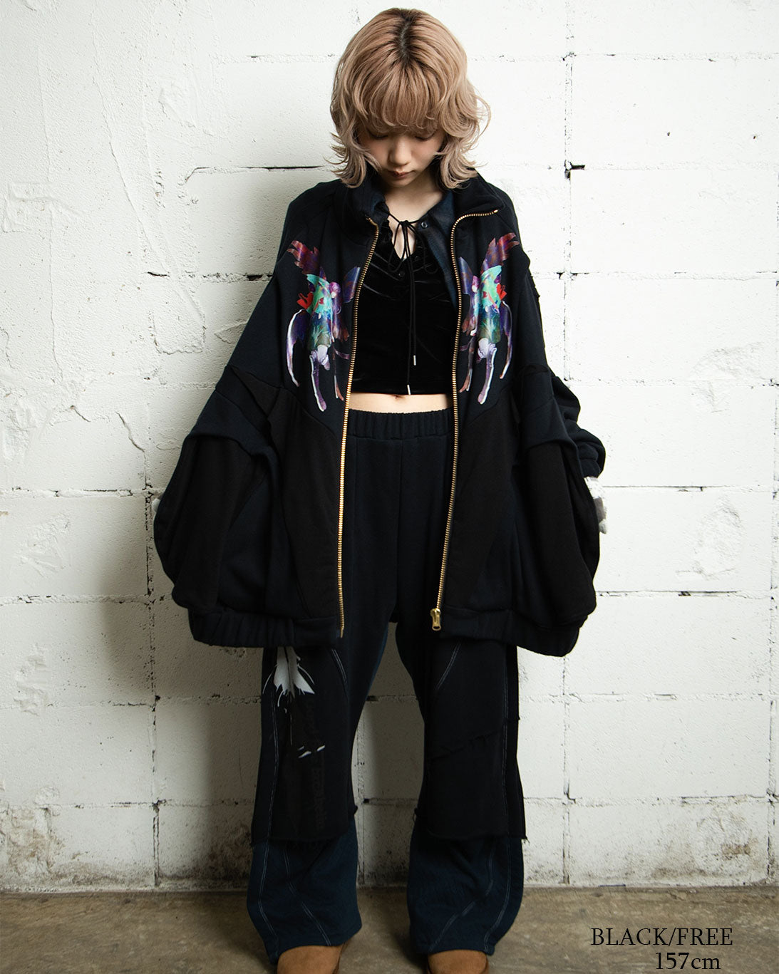 26AWPRE-ORBIT SURYA OVERSIZED ZIP SWEAT JACKET
