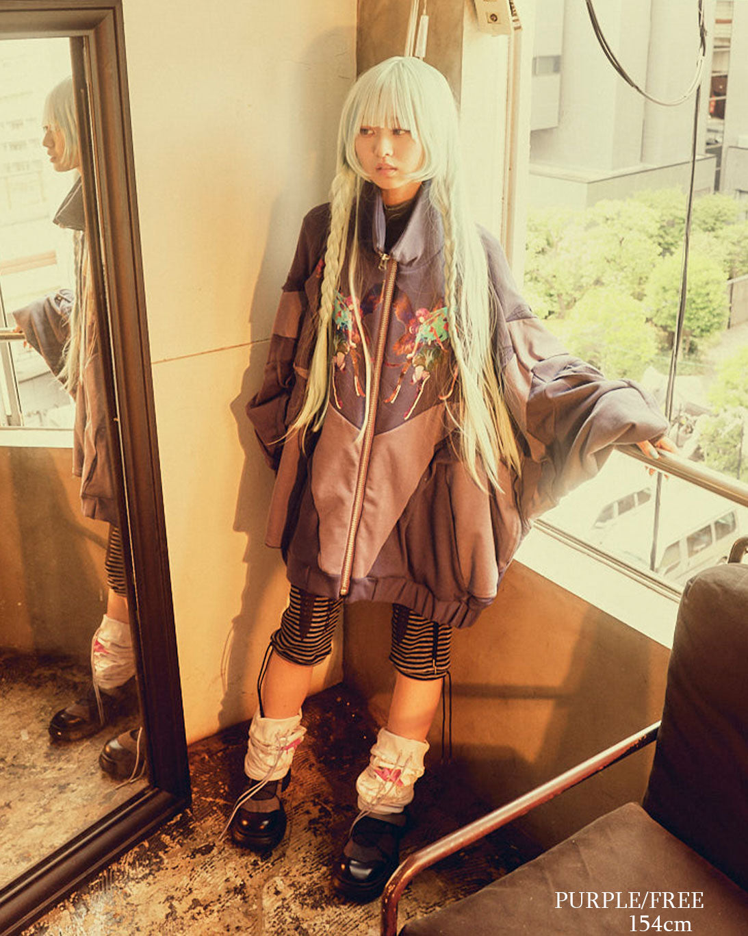 26AWPRE-ORBIT SURYA OVERSIZED ZIP SWEAT JACKET