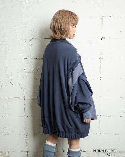 26AWPRE-ORBIT SURYA OVERSIZED ZIP SWEAT JACKET