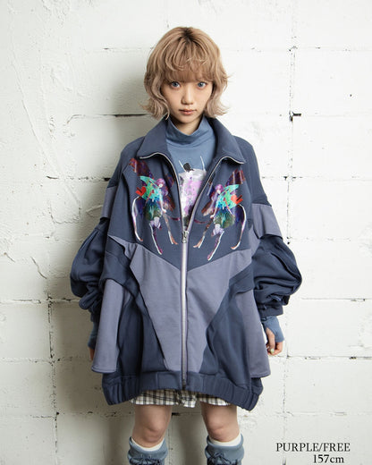 26AWPRE-ORBIT SURYA OVERSIZED ZIP SWEAT JACKET