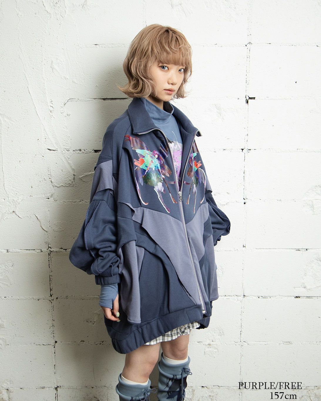 26AWPRE-ORBIT SURYA OVERSIZED ZIP SWEAT JACKET