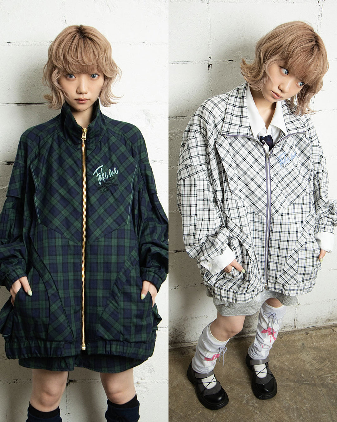 【前金30%】26AWPRE-ORBIT SURYA OVERSIZED ZIP CHECK JACKET