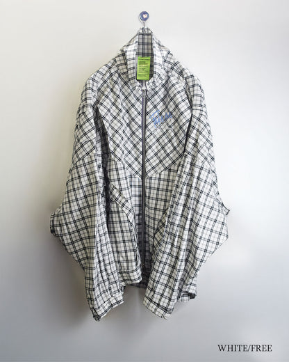 【前金30%】26AWPRE-ORBIT SURYA OVERSIZED ZIP CHECK JACKET