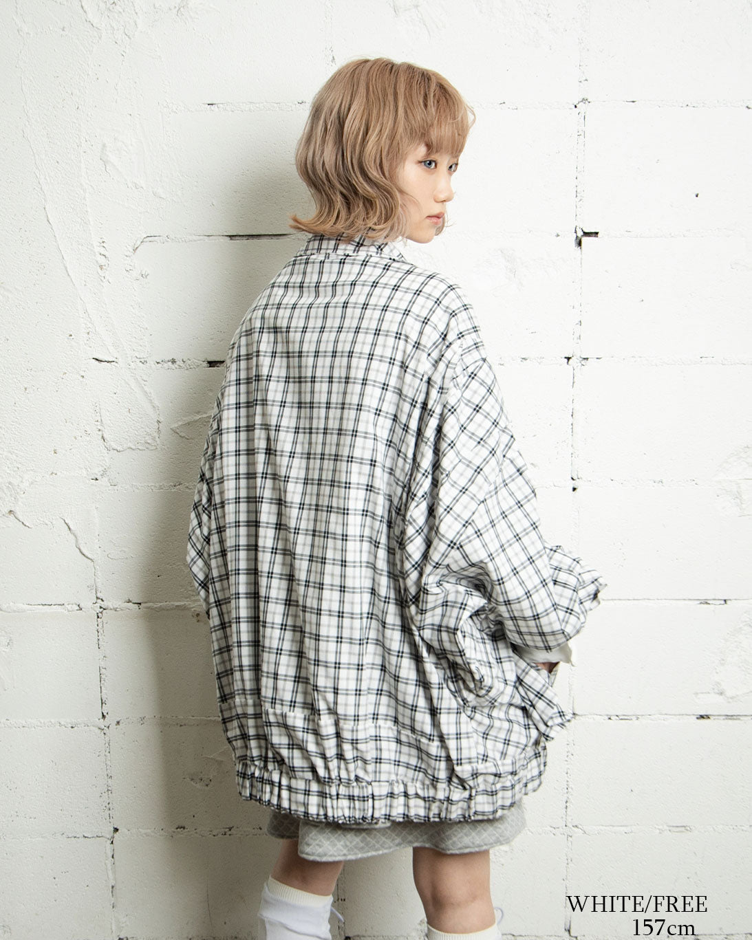 【前金30%】26AWPRE-ORBIT SURYA OVERSIZED ZIP CHECK JACKET