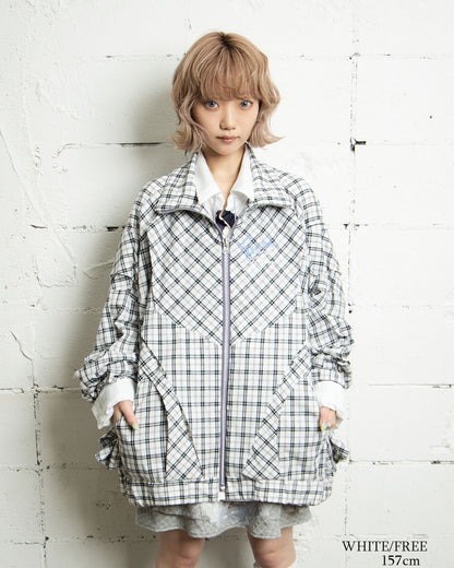 【前金30%】26AWPRE-ORBIT SURYA OVERSIZED ZIP CHECK JACKET