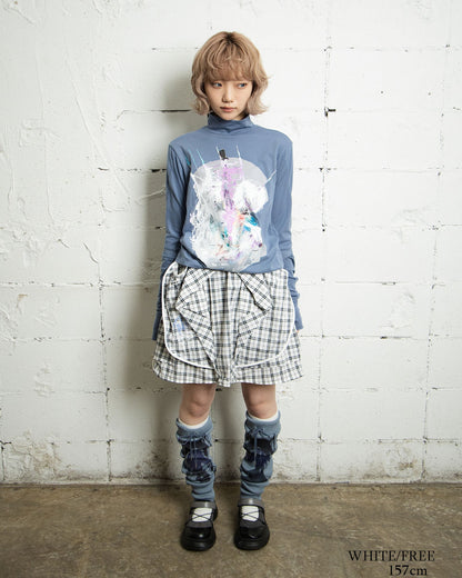 26AWPRE-ORBIT POCKETED CHECK SKIRT