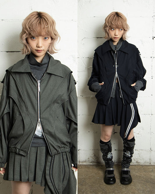 【前金30%】26AWPRE-ORBIT OVERLAY SHIRT COLLAR JACKET
