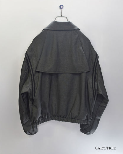 26AWPRE-ORBIT OVERLAY SHIRT COLLAR JACKET