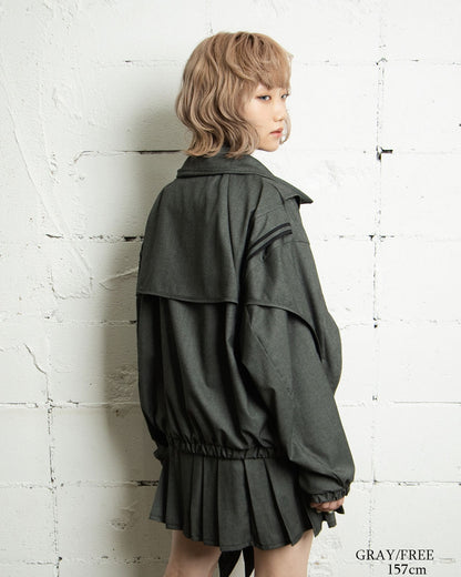 26AWPRE-ORBIT OVERLAY SHIRT COLLAR JACKET