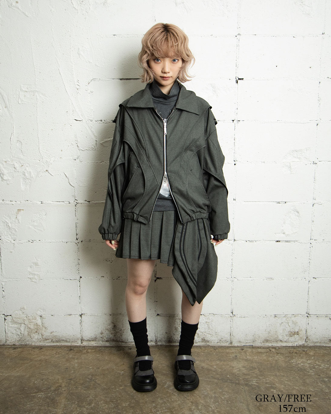 26AWPRE-ORBIT OVERLAY SHIRT COLLAR JACKET