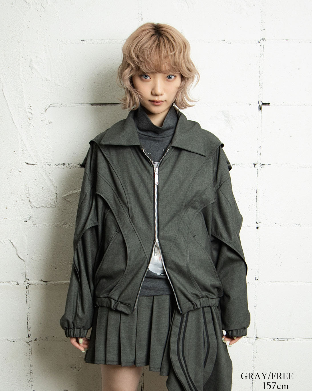 26AWPRE-ORBIT OVERLAY SHIRT COLLAR JACKET