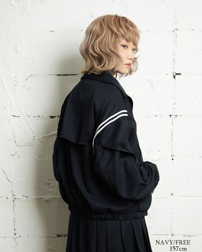 26AWPRE-ORBIT OVERLAY SHIRT COLLAR JACKET