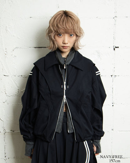 26AWPRE-ORBIT OVERLAY SHIRT COLLAR JACKET