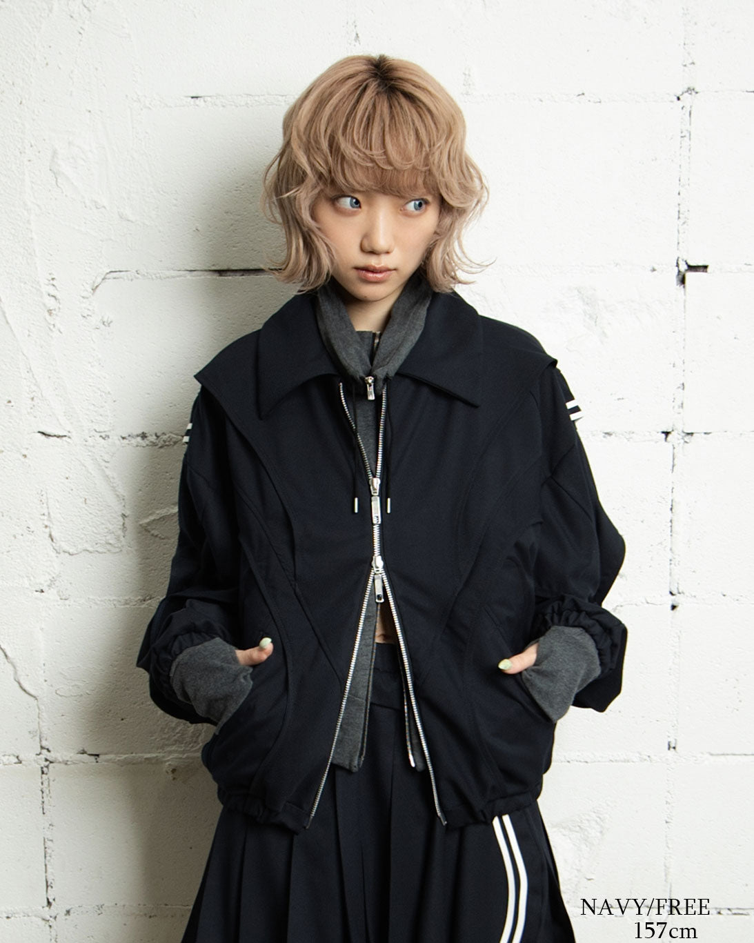 26AWPRE-ORBIT OVERLAY SHIRT COLLAR JACKET