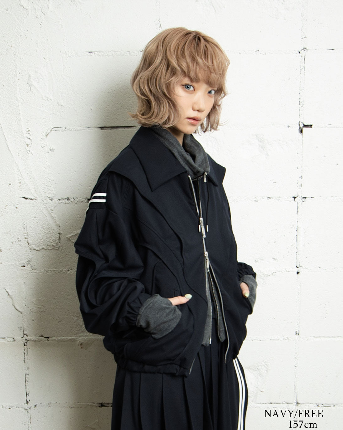 26AWPRE-ORBIT OVERLAY SHIRT COLLAR JACKET
