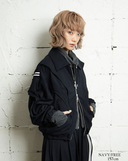 26AWPRE-ORBIT OVERLAY SHIRT COLLAR JACKET