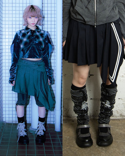 【前金30%】26AWPRE-SAILOR PANEL PLEATED SKIRT