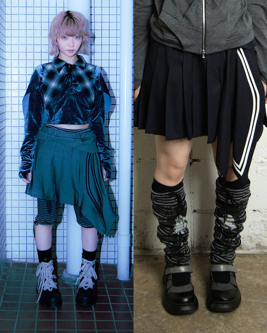 【前金30%】26AWPRE-SAILOR PANEL PLEATED SKIRT