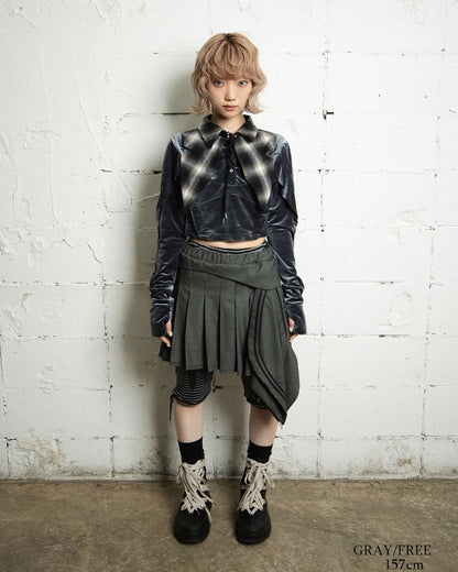 【前金30%】26AWPRE-SAILOR PANEL PLEATED SKIRT