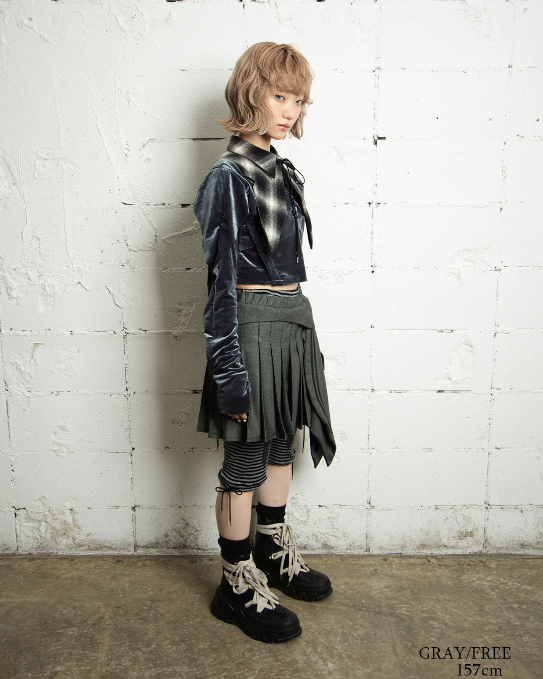 【前金30%】26AWPRE-SAILOR PANEL PLEATED SKIRT