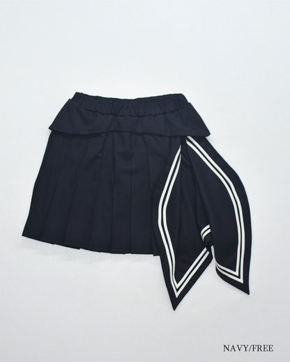 【前金30%】26AWPRE-SAILOR PANEL PLEATED SKIRT