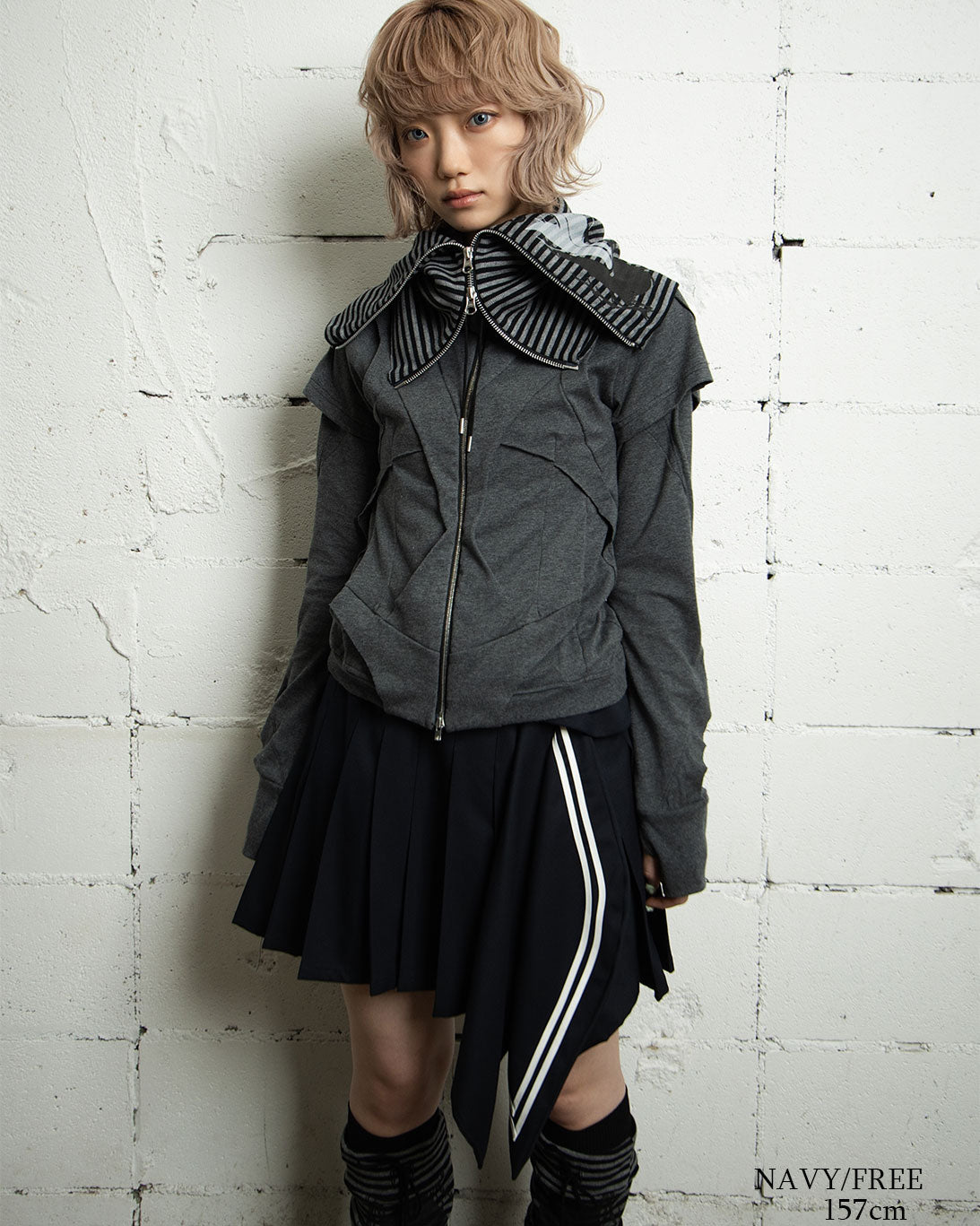 【前金30%】26AWPRE-SAILOR PANEL PLEATED SKIRT