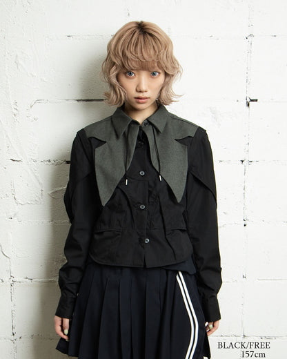 26AWPRE-SYMPHONIC COLLAR BROADCLOTH SHIRT
