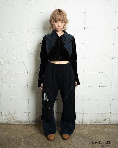 【前金30%】26AWPRE-SYMPHONIC COLLAR VELOUR TOP