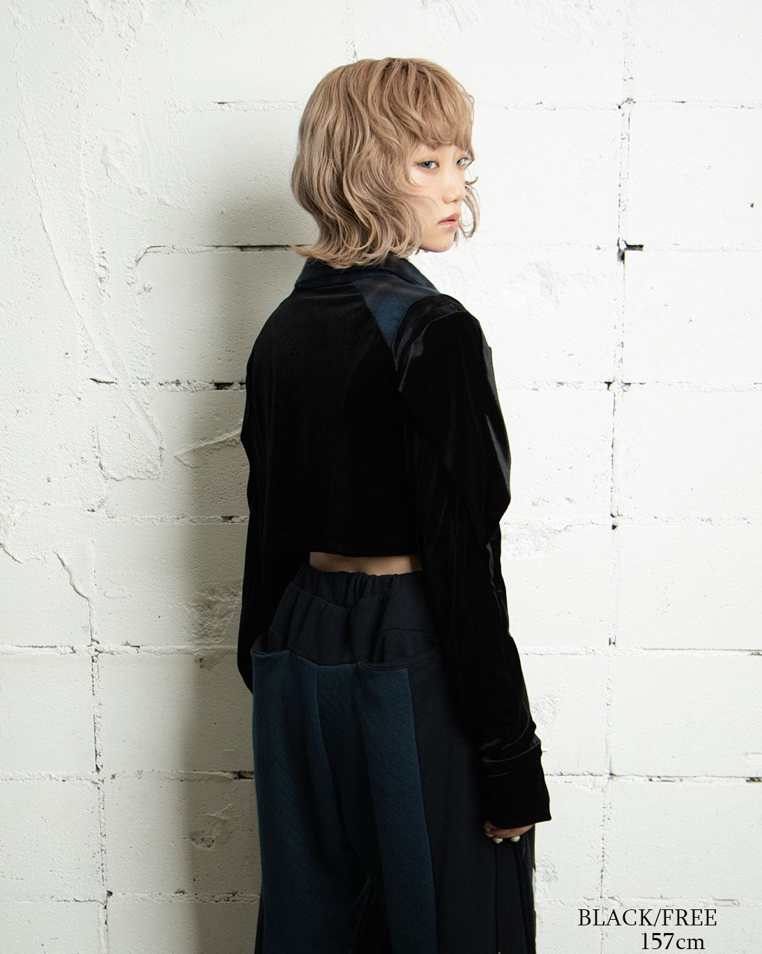 【前金30%】26AWPRE-SYMPHONIC COLLAR VELOUR TOP