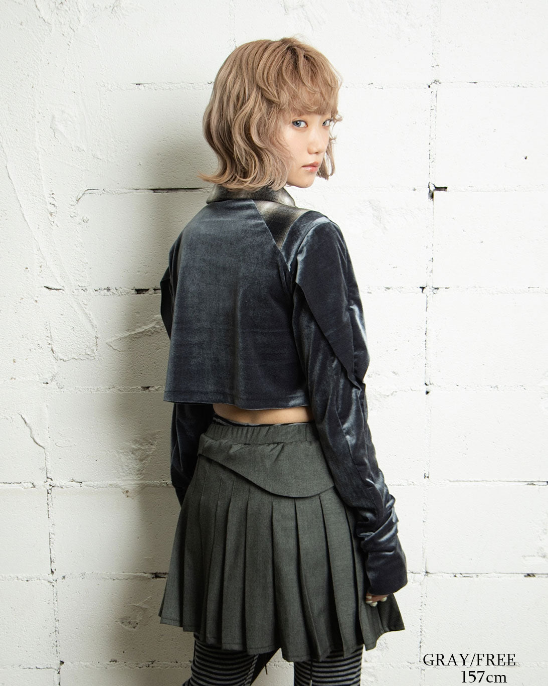 【前金30%】26AWPRE-SYMPHONIC COLLAR VELOUR TOP