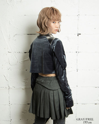 【前金30%】26AWPRE-SYMPHONIC COLLAR VELOUR TOP