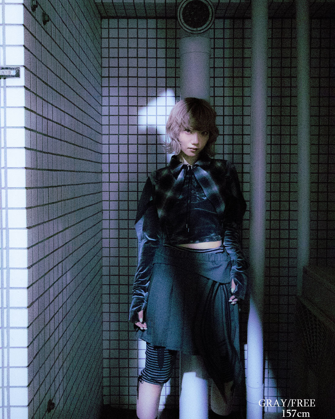 【前金30%】26AWPRE-SYMPHONIC COLLAR VELOUR TOP