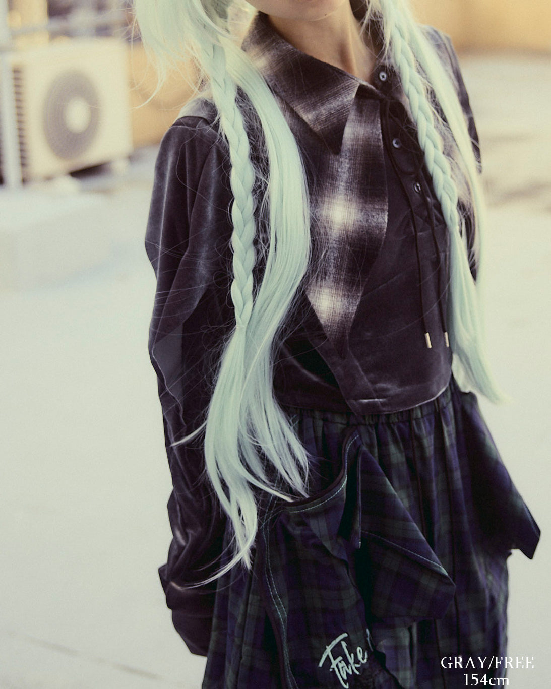 【前金30%】26AWPRE-SYMPHONIC COLLAR VELOUR TOP