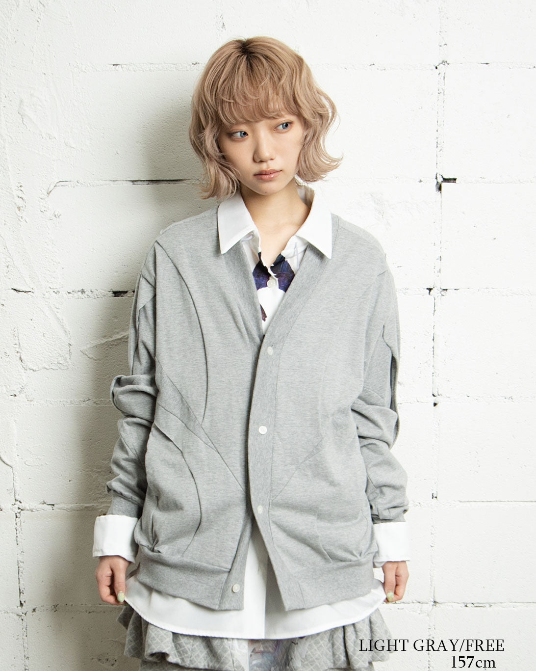 【前金30%】26AWPRE-FRAGMENT OVERLAY CARDIGAN