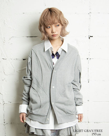【前金30%】26AWPRE-FRAGMENT OVERLAY CARDIGAN
