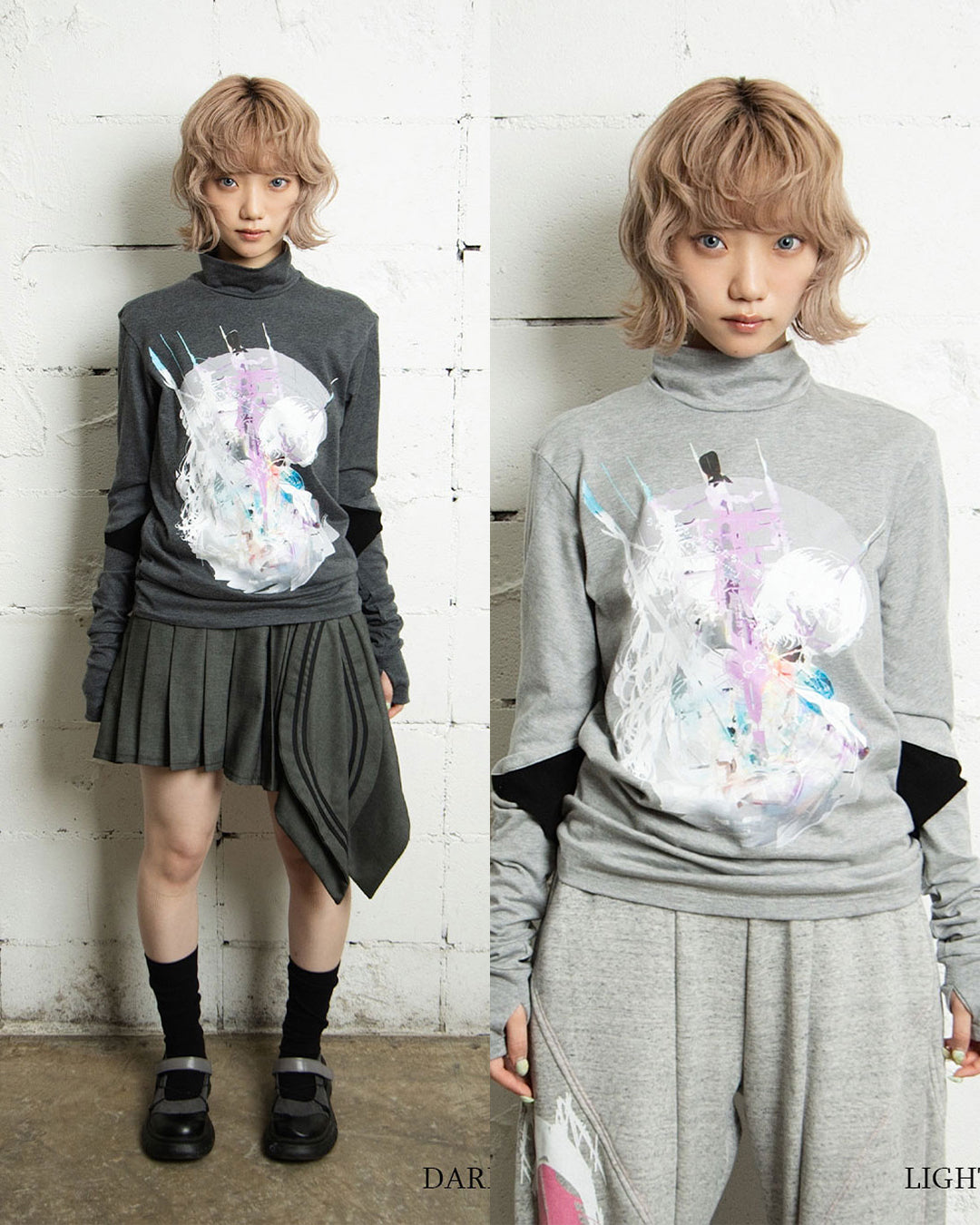 26AWPRE-GRAPHIC HIGH NECK TOP