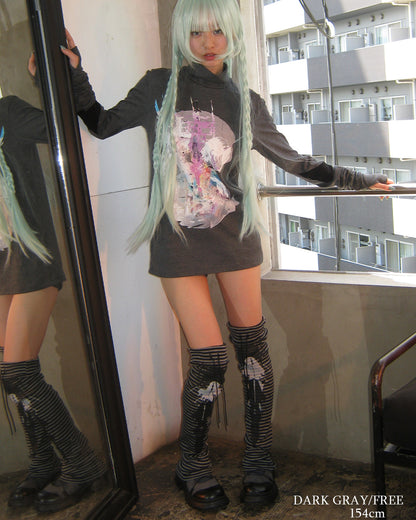 26AWPRE-GRAPHIC HIGH NECK TOP