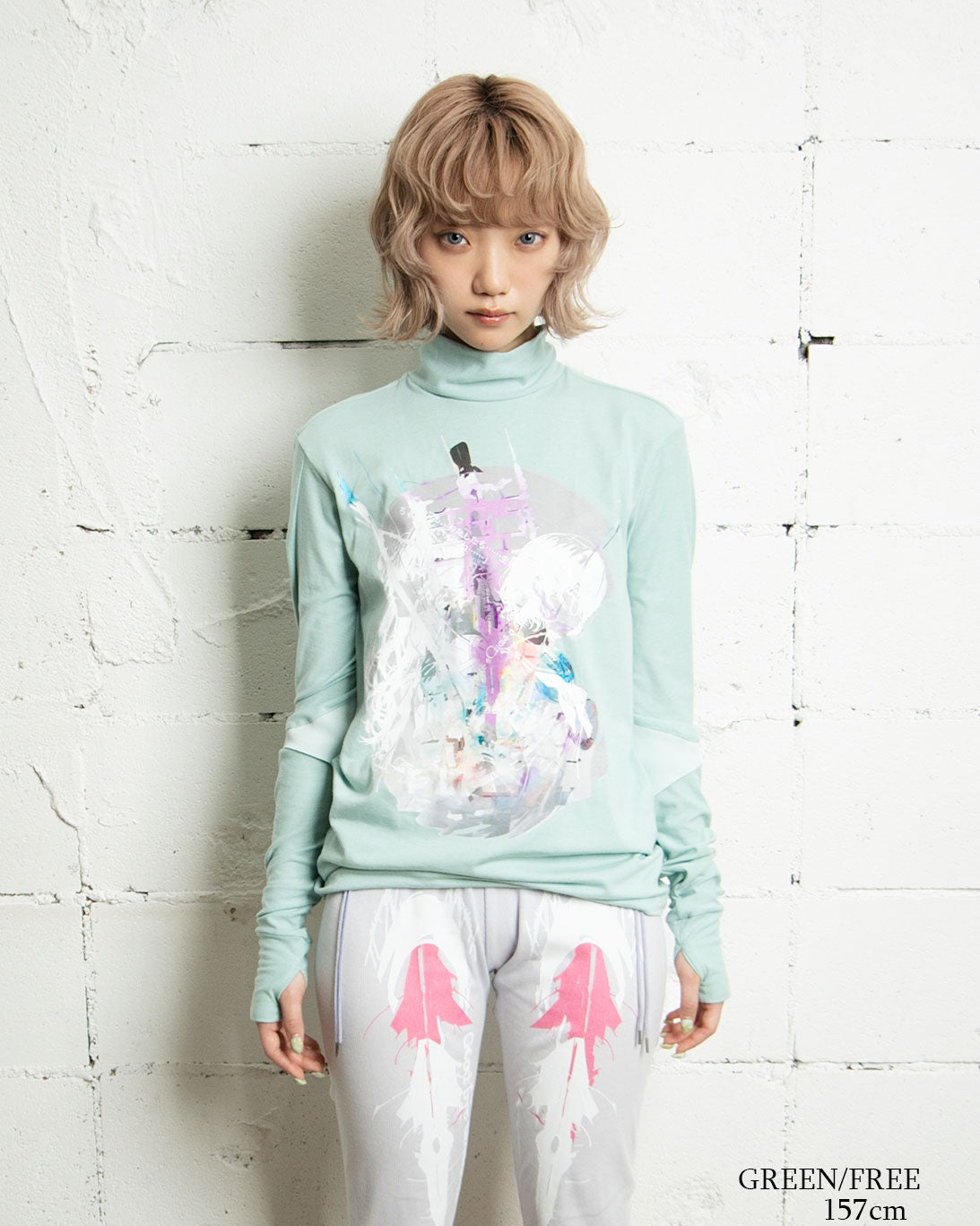 【前金30%】26AWPRE-GRAPHIC HIGH NECK TOP