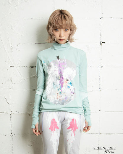 【前金30%】26AWPRE-GRAPHIC HIGH NECK TOP