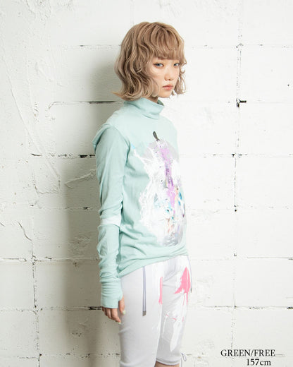 【前金30%】26AWPRE-GRAPHIC HIGH NECK TOP